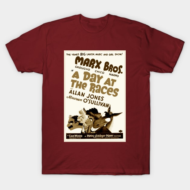 A Day At The Races (Sepia) T-Shirt by Vandalay Industries